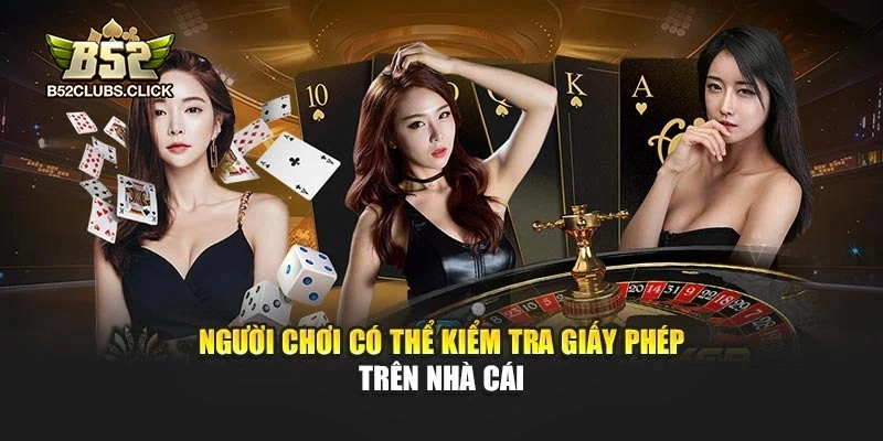 Người chơi có thể kiểm tra giấy phép trên B52